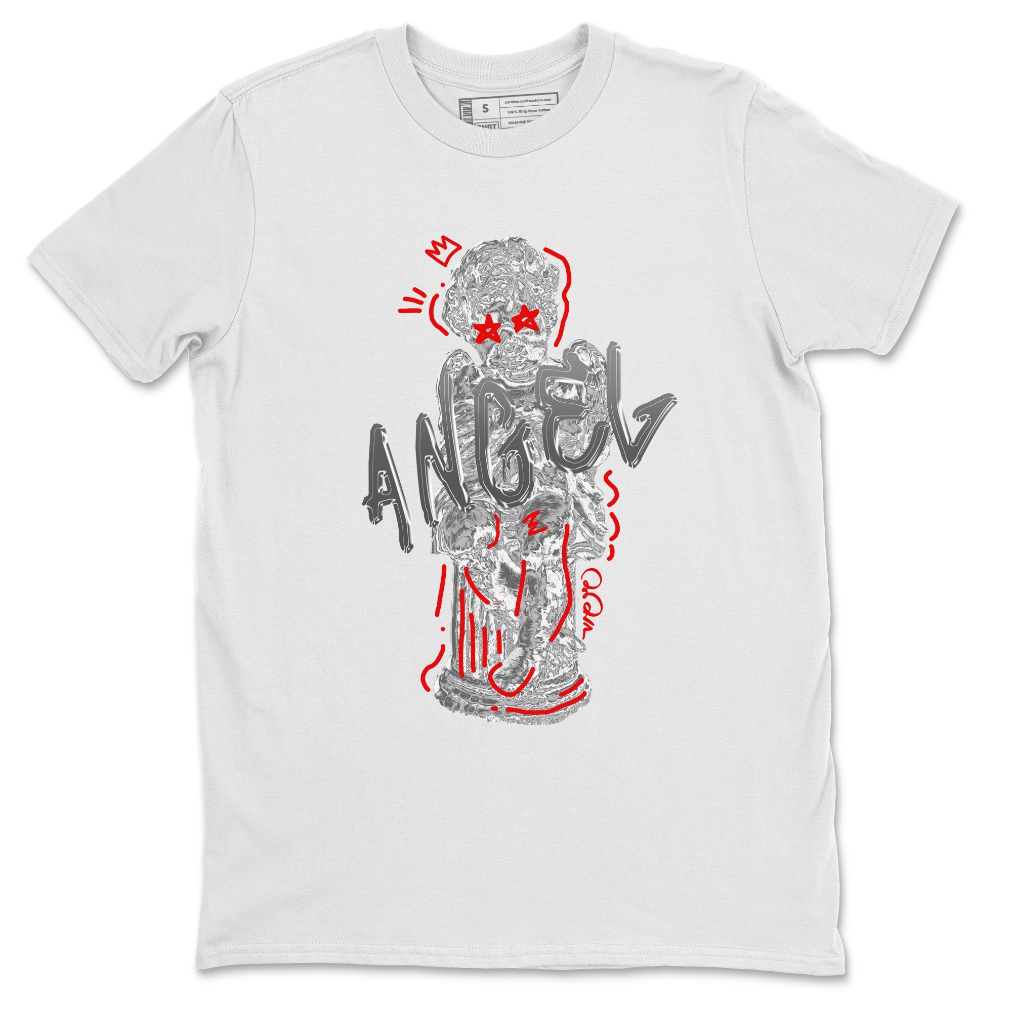 Air Jordan 13 Wolf Grey Sneaker Match Tees Baby Angel Sneaker Tees AJ13 Wolf Grey Sneaker Release Tees Unisex Shirts White 2
