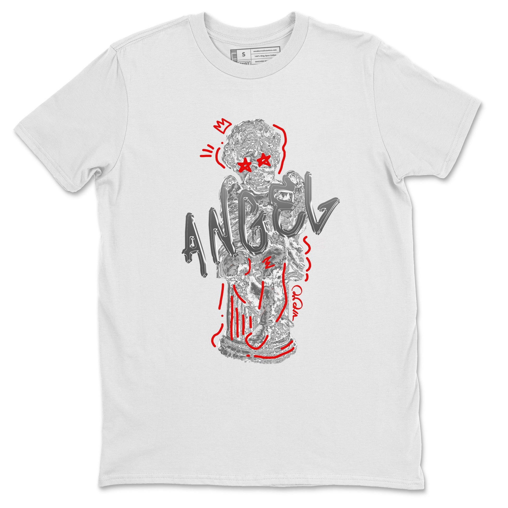 Air Jordan 13 Wolf Grey Sneaker Match Tees Baby Angel Sneaker Tees AJ13 Wolf Grey Sneaker Release Tees Unisex Shirts White 2