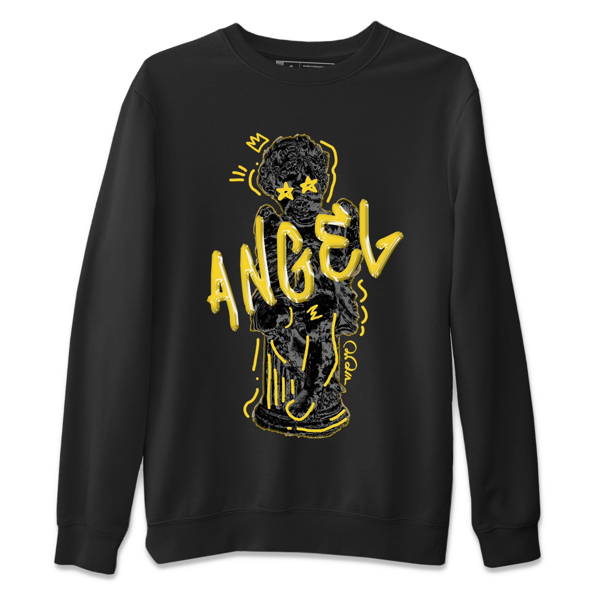 Air Jordan 4 Thunder Sneaker Match Tees Baby Angel Sneaker Tees AJ4 Thunder Jumpman Sneaker Release Tees Unisex Shirts Black 2