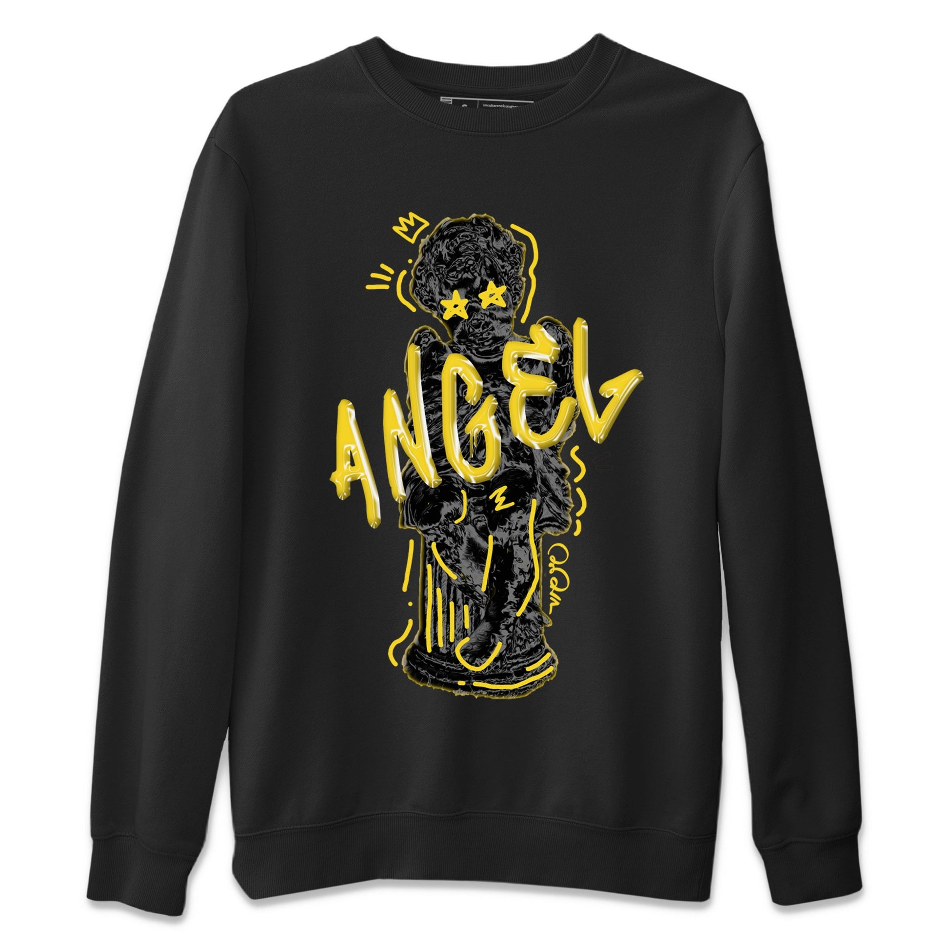 Air Jordan 4 Thunder Sneaker Match Tees Baby Angel Sneaker Tees AJ4 Thunder Jumpman Sneaker Release Tees Unisex Shirts Black 2