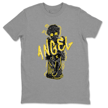 Air Jordan 4 Thunder Sneaker Match Tees Baby Angel Sneaker Tees AJ4 Thunder Jumpman Sneaker Release Tees Unisex Shirts Heather Grey 2