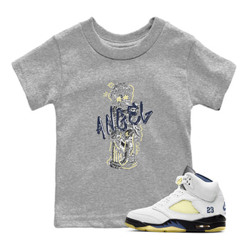 Air Jordan 5 A Ma Maniere x Photon Dust shirt to match jordans Baby Angel sneaker tees Jordan 5 A Ma Maniere "Dawn" SNRT Sneaker Release Tees Baby Toddler Heather Grey 1 T-Shirt