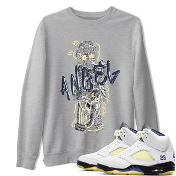 Air Jordan 5 A Ma Maniere x Photon Dust shirt to match jordans Baby Angel sneaker tees Jordan 5 A Ma Maniere "Dawn" SNRT Sneaker Release Tees Unisex Heather Grey 1 T-Shirt