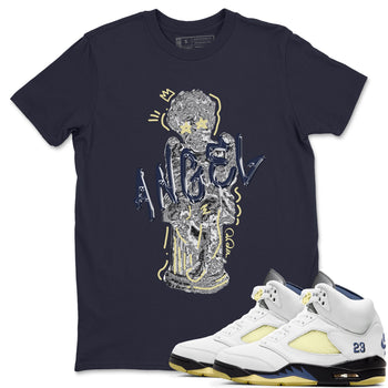 Air Jordan 5 A Ma Maniere x Photon Dust shirt to match jordans Baby Angel sneaker tees Jordan 5 A Ma Maniere "Dawn" SNRT Sneaker Release Tees Unisex Navy 1 T-Shirt