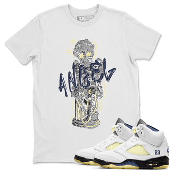Air Jordan 5 A Ma Maniere x Photon Dust shirt to match jordans Baby Angel sneaker tees Jordan 5 A Ma Maniere "Dawn" SNRT Sneaker Release Tees Unisex White 1 T-Shirt