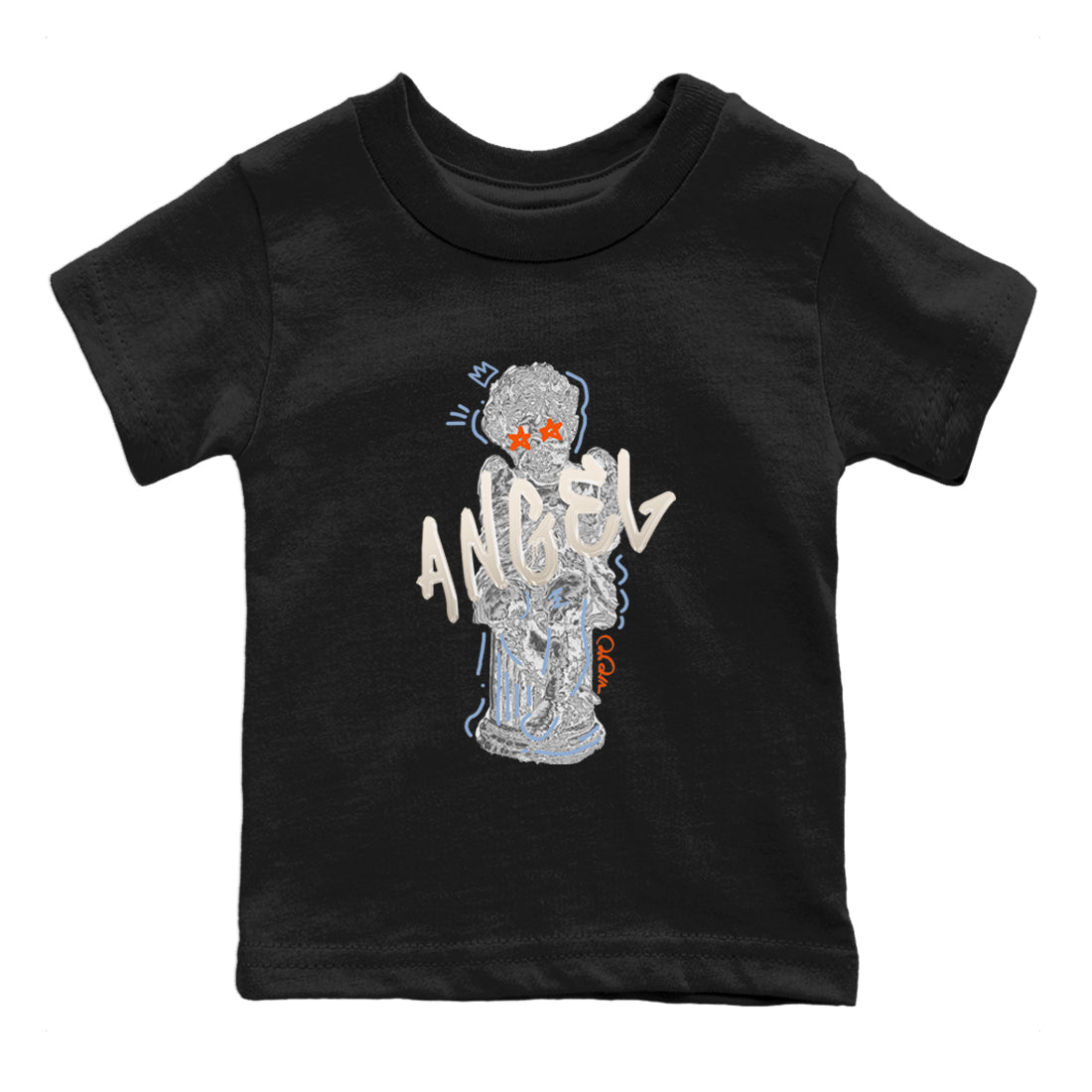 Air Jordan 5 Craft Sneaker Match Tees Baby Angel Sneaker Tees AJ5 SE Craft Sneaker Release Tees Kids Shirts Black 2