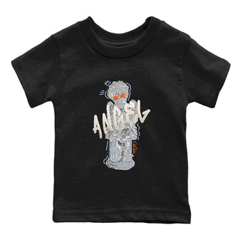 Air Jordan 5 Craft Sneaker Match Tees Baby Angel Sneaker Tees AJ5 SE Craft Sneaker Release Tees Kids Shirts Black 2