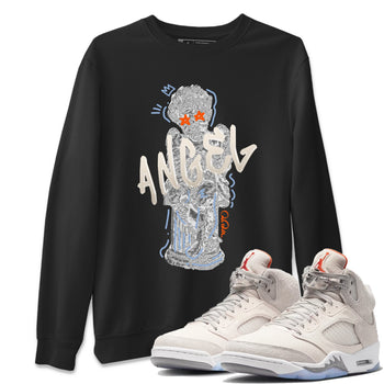 Air Jordan 5 Craft Sneaker Match Tees Baby Angel Sneaker Tees AJ5 SE Craft Sneaker Release Tees Unisex Shirts Black 1
