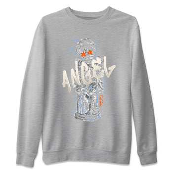 Air Jordan 5 Craft Sneaker Match Tees Baby Angel Sneaker Tees AJ5 SE Craft Sneaker Release Tees Unisex Shirts Heather Grey 2