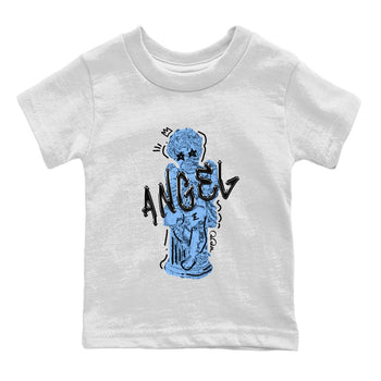 Jordan 5 UNC Jordan Shirts Baby Angel Sneaker Tees AJ5 UNC Sneaker Release Tees Kids Shirts White 2