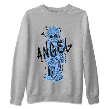 Jordan 5 UNC Jordan Shirts Baby Angel Sneaker Tees AJ5 UNC SNRT Sneaker Tees Unisex Shirts Heather Grey 2