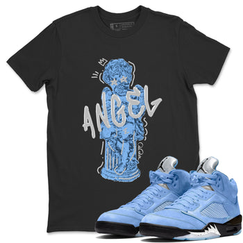 Jordan 5 UNC Jordan Shirts Baby Angel Sneaker Tees AJ5 UNC SNRT Sneaker Tees Unisex Shirts Black 1
