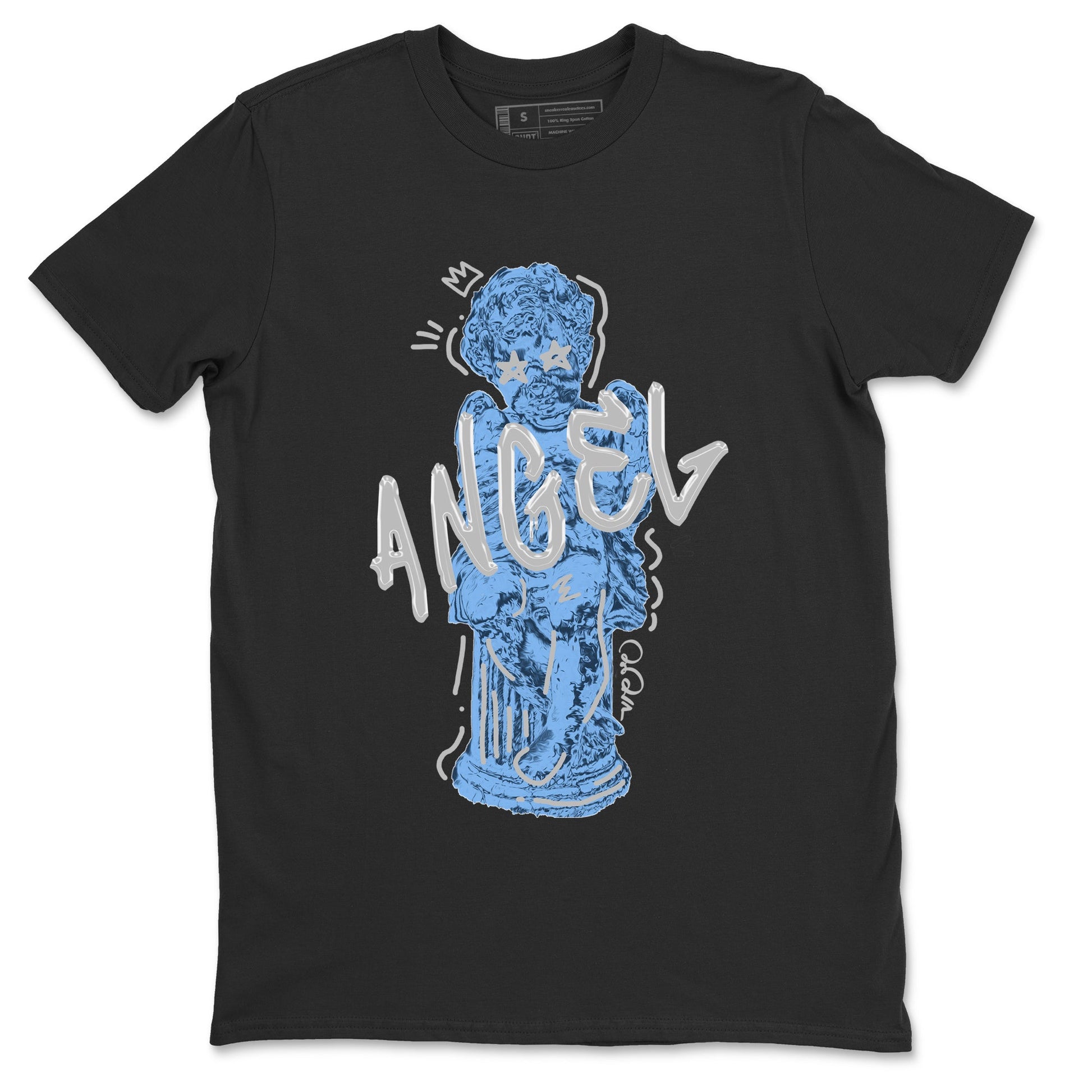 Jordan 5 UNC Jordan Shirts Baby Angel Sneaker Tees AJ5 UNC SNRT Sneaker Tees Unisex Shirts Black 2