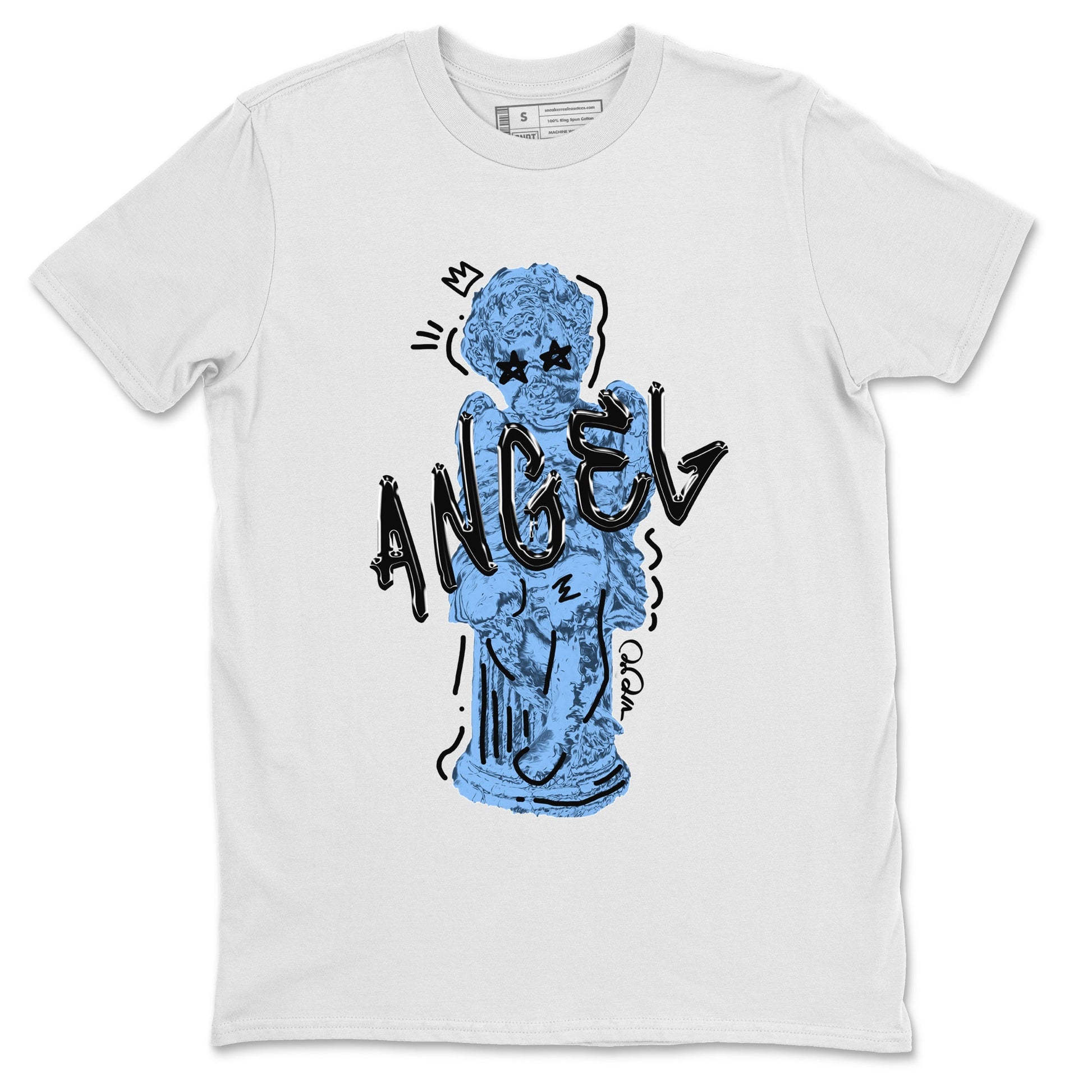 Jordan 5 UNC Jordan Shirts Baby Angel Sneaker Tees AJ5 UNC SNRT Sneaker Tees Unisex Shirts White 2