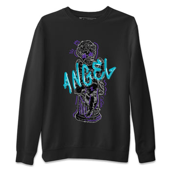 Air Jordan 6 Aqua Sneaker Match Tees Baby Angel Sneaker Tees AJ6 Aqua Sneaker Release Tees Unisex Shirts Black 2