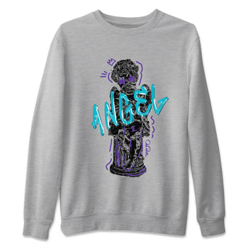 Air Jordan 6 Aqua Sneaker Match Tees Baby Angel Sneaker Tees AJ6 Aqua Sneaker Release Tees Unisex Shirts Heather Grey 2
