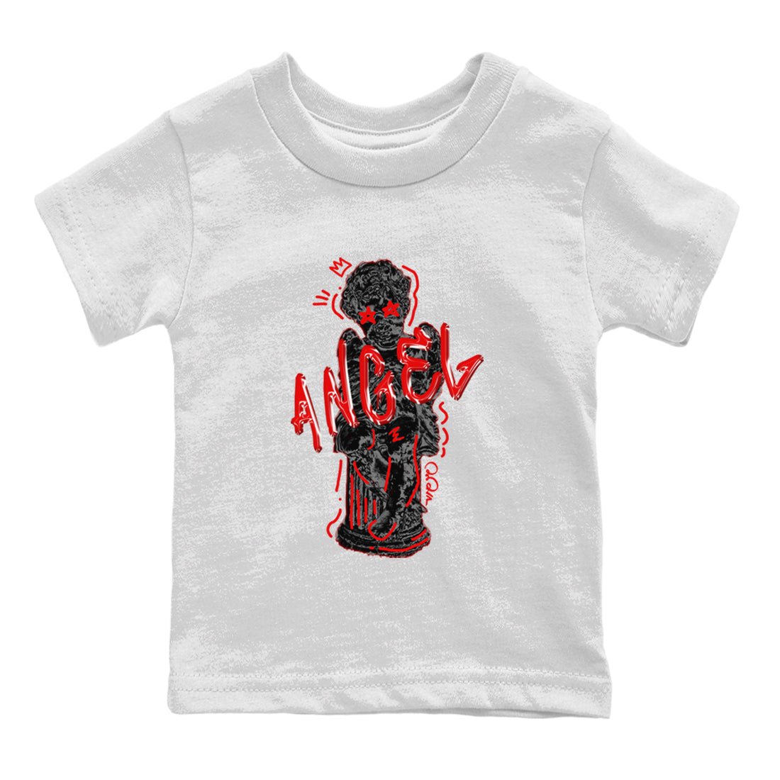 Air Jordan 6 Toro Bravo Sneaker Match Tees Baby Angel Sneaker Tees 3D Graphic Design Shirts AJ6 Toro Bravo Sneaker Release Tees Kids Shirts White 2