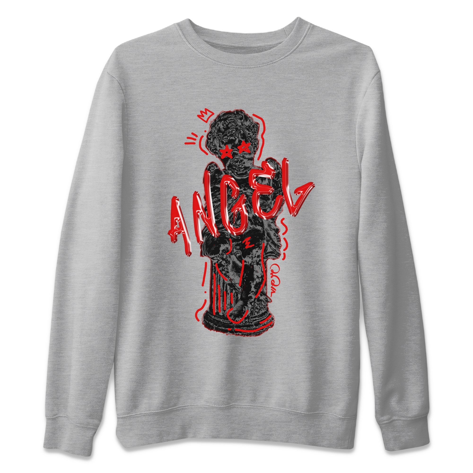 Air Jordan 6 Toro Bravo Sneaker Match Tees Baby Angel Sneaker Tees 3D Graphic Design Shirts AJ6 Toro Bravo Sneaker Release Tees Unisex Shirts Heather Grey 2