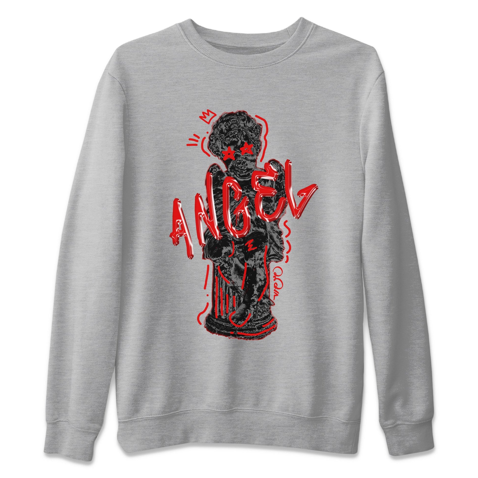 Air Jordan 6 Toro Bravo Sneaker Match Tees Baby Angel Sneaker Tees 3D Graphic Design Shirts AJ6 Toro Bravo Sneaker Release Tees Unisex Shirts Heather Grey 2
