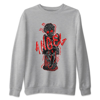 Air Jordan 6 Toro Bravo Sneaker Match Tees Baby Angel Sneaker Tees 3D Graphic Design Shirts AJ6 Toro Bravo Sneaker Release Tees Unisex Shirts Heather Grey 2