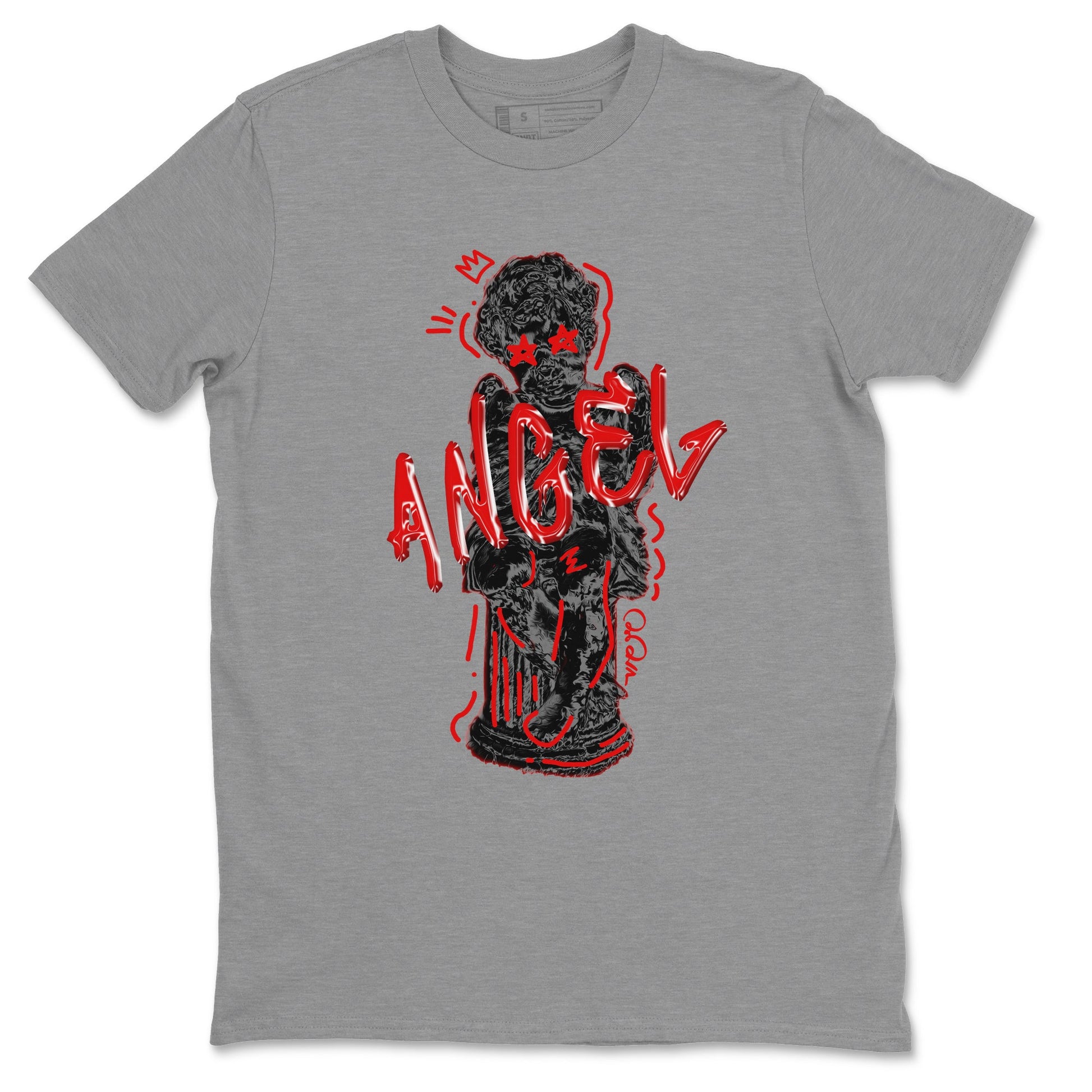 Air Jordan 6 Toro Bravo Sneaker Match Tees Baby Angel Sneaker Tees 3D Graphic Design Shirts AJ6 Toro Bravo Sneaker Release Tees Unisex Shirts Heather Grey 2