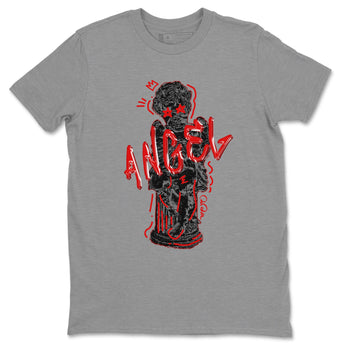 Air Jordan 6 Toro Bravo Sneaker Match Tees Baby Angel Sneaker Tees 3D Graphic Design Shirts AJ6 Toro Bravo Sneaker Release Tees Unisex Shirts Heather Grey 2