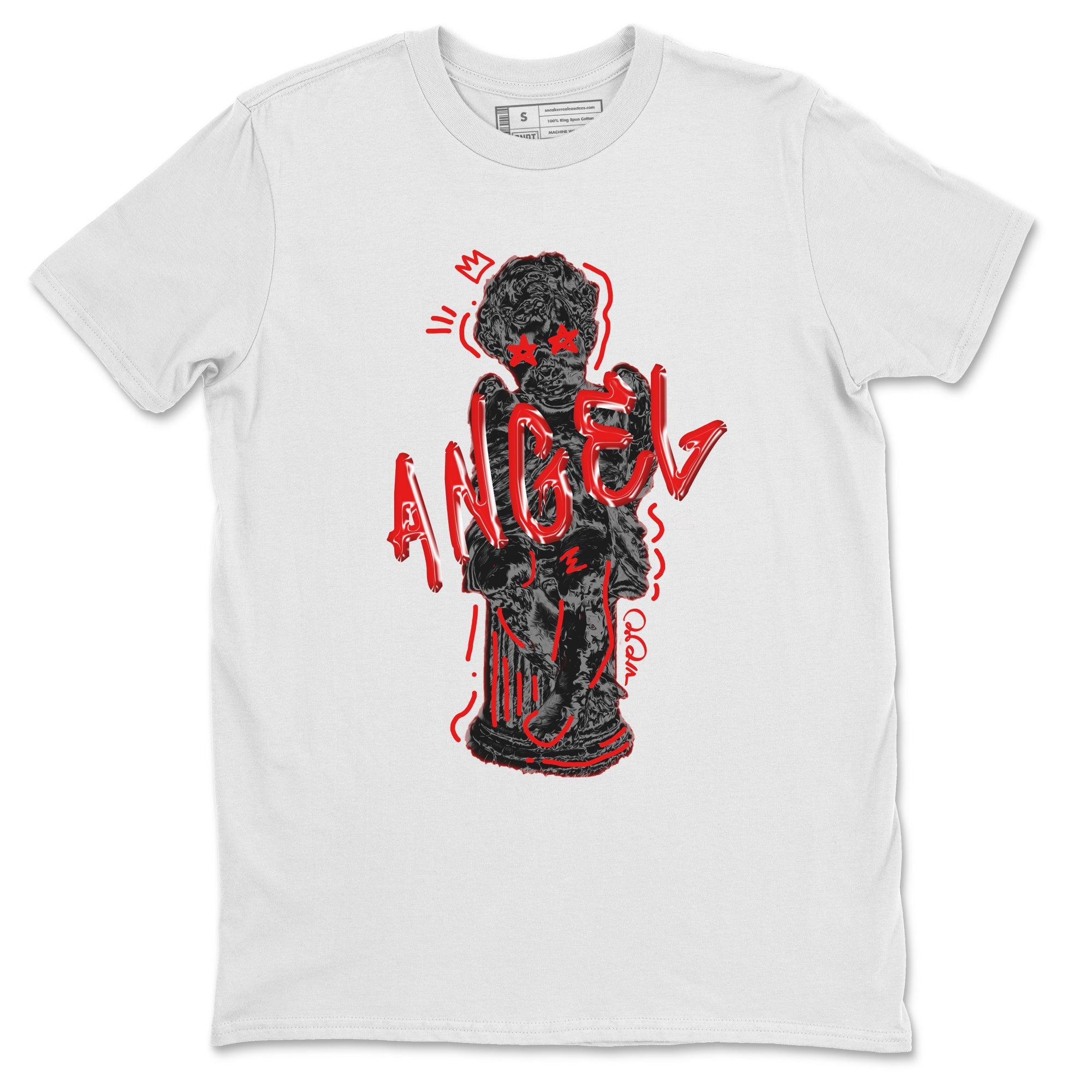 Air Jordan 6 Toro Bravo Sneaker Match Tees Baby Angel Sneaker Tees 3D Graphic Design Shirts AJ6 Toro Bravo Sneaker Release Tees Unisex Shirts White 2