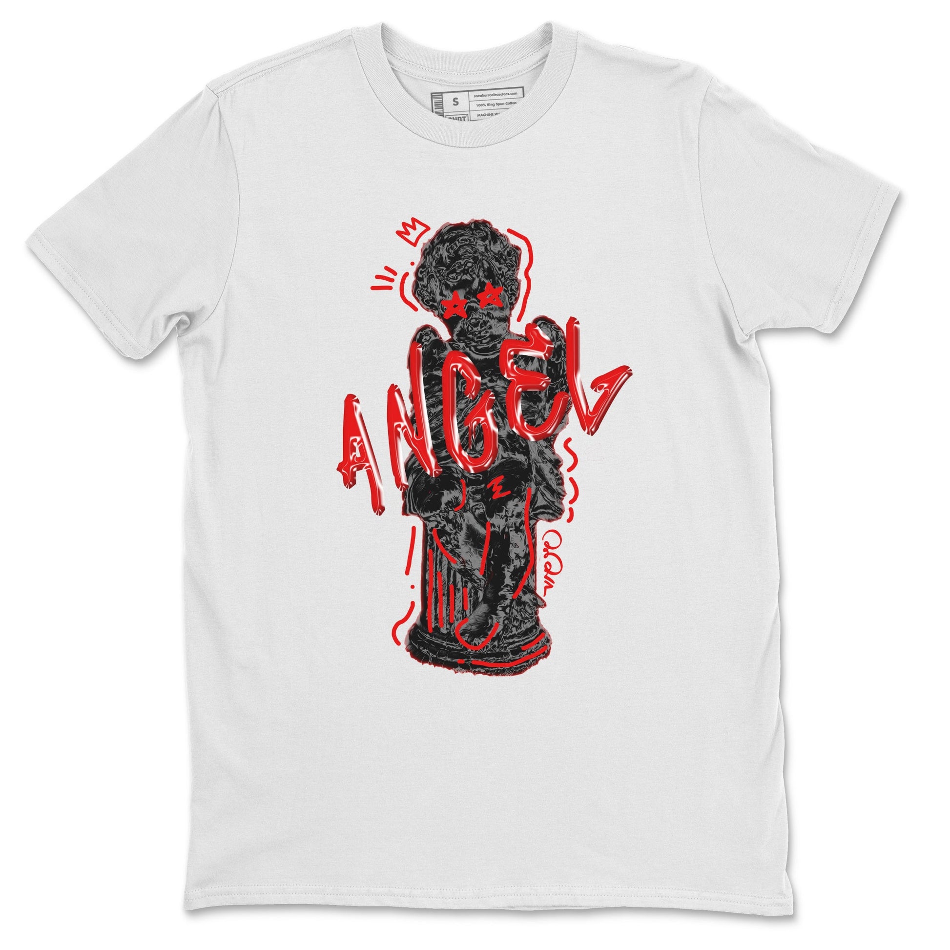 Air Jordan 6 Toro Bravo Sneaker Match Tees Baby Angel Sneaker Tees 3D Graphic Design Shirts AJ6 Toro Bravo Sneaker Release Tees Unisex Shirts White 2