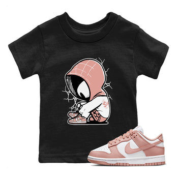 Dunk Low WMNS Rose Whisper shirt to match jordans Baby Spider sneaker tees Dunk Rose Whisper SNRT Sneaker Release Tees Baby Toddler Kids Black 1 T-Shirt