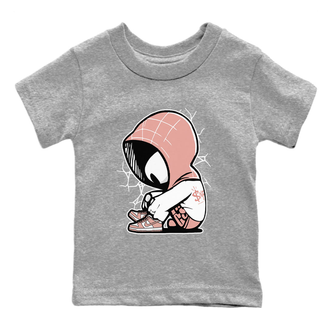 Dunk Low WMNS Rose Whisper shirt to match jordans Baby Spider sneaker tees Dunk Rose Whisper SNRT Sneaker Release Tees Baby Toddler Kids Heather Grey 2 T-Shirt