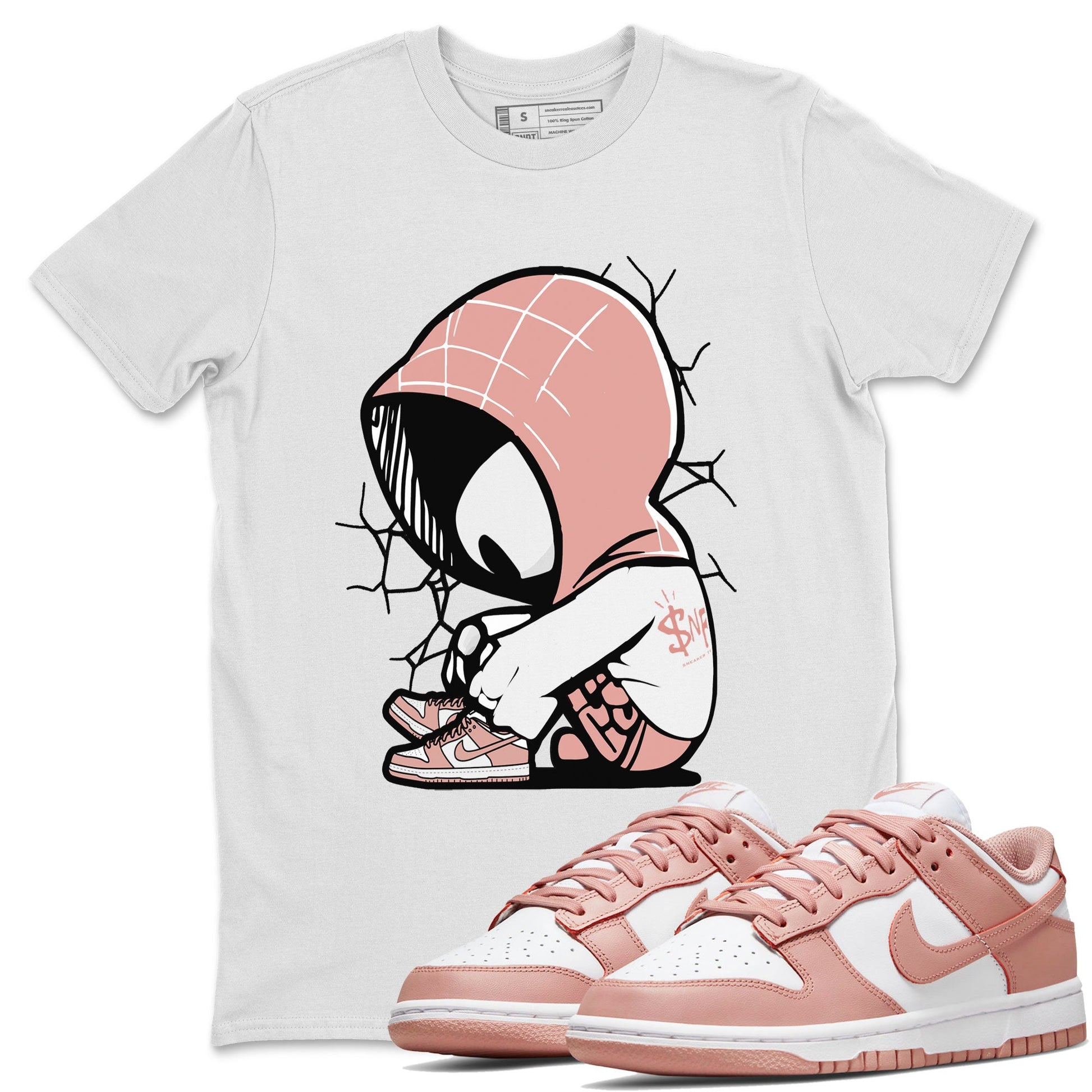 Dunk Low WMNS Rose Whisper shirt to match jordans Baby Spider sneaker tees Dunk Rose Whisper SNRT Sneaker Release Tees Casual Unisex shirts White 1 T-Shirt