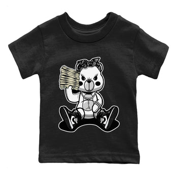 Jordan 1 Black White Sneaker Match Tees Bad Baby Bear Sneaker Tees Jordan 1 Black White Sneaker Release Tees Kids Shirts