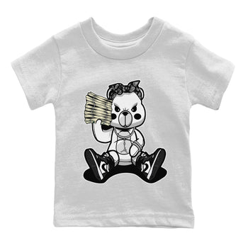 Jordan 1 Black White Sneaker Match Tees Bad Baby Bear Sneaker Tees Jordan 1 Black White Sneaker Release Tees Kids Shirts