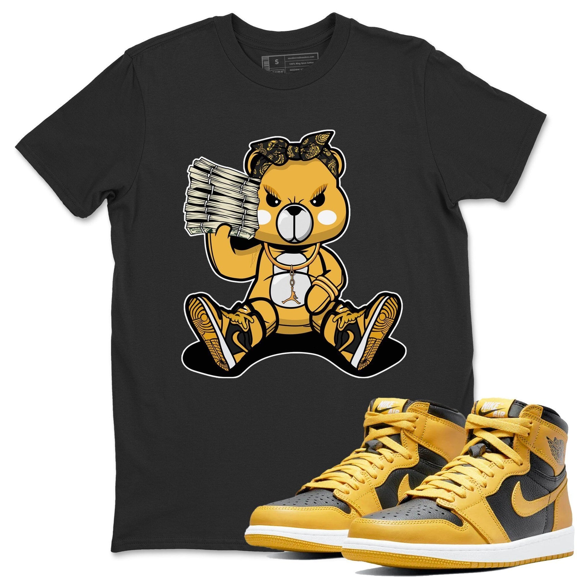 Jordan 1 Pollen Sneaker Match Tees Bad Baby Bear Sneaker Tees Jordan 1 Pollen Sneaker Release Tees Unisex Shirts