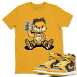 Jordan 1 Pollen Sneaker Match Tees Bad Baby Bear Sneaker Tees Jordan 1 Pollen Sneaker Release Tees Unisex Shirts