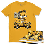 Jordan 1 Pollen Sneaker Match Tees Bad Baby Bear Sneaker Tees Jordan 1 Pollen Sneaker Release Tees Unisex Shirts