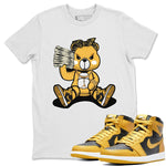 Jordan 1 Pollen Sneaker Match Tees Bad Baby Bear Sneaker Tees Jordan 1 Pollen Sneaker Release Tees Unisex Shirts