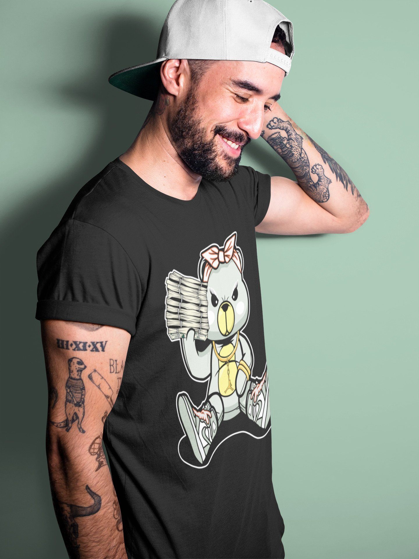 Jordan 1 Seafoam Sneaker Match Tees Bad Baby Bear Sneaker Tees Jordan 1 Seafoam Sneaker Release Tees Unisex Shirts