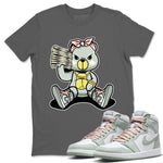 Jordan 1 Seafoam Sneaker Match Tees Bad Baby Bear Sneaker Tees Jordan 1 Seafoam Sneaker Release Tees Unisex Shirts