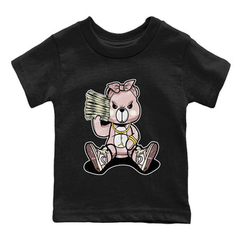 Air Jordan 1 Washed Pink Sneaker Match Tees Bad Baby Bear Sneaker Tees Air Jordan 1 High OG WMNS Washed Pink Sneaker Release Tees Kids Shirts Black 2