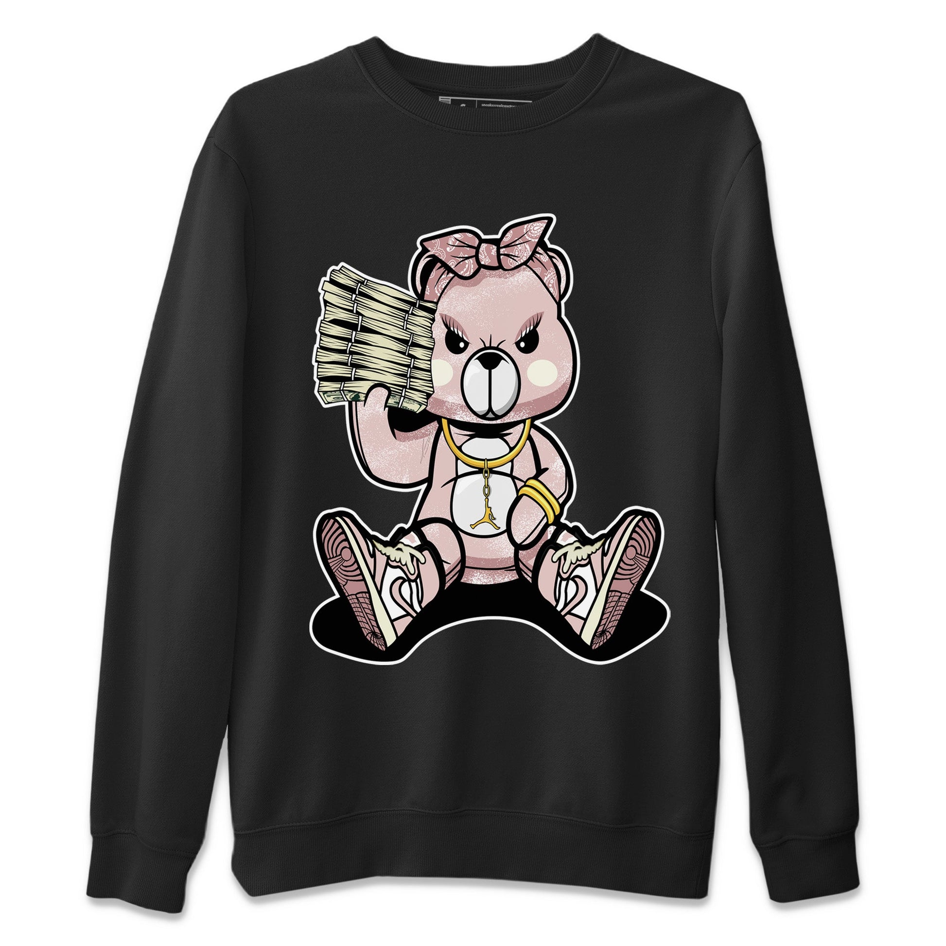 Air Jordan 1 Washed Pink Sneaker Match Tees Bad Baby Bear Sneaker Tees Air Jordan 1 High OG WMNS Washed Pink Sneaker Release Tees Unisex Shirts Black 2