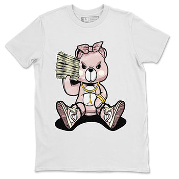 Air Jordan 1 Washed Pink Sneaker Match Tees Bad Baby Bear Sneaker Tees Air Jordan 1 High OG WMNS Washed Pink Sneaker Release Tees Unisex Shirts White 2