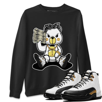 Jordan 12 Royalty Sneaker Match Tees Bad Baby Bear Sneaker Tees Jordan 12 Royalty Sneaker Release Tees Unisex Shirts