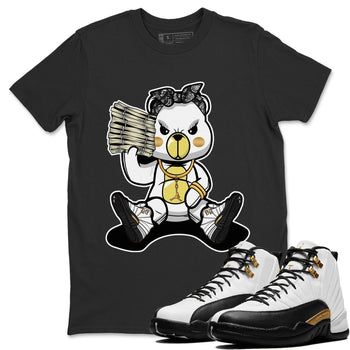 Jordan 12 Royalty Sneaker Match Tees Bad Baby Bear Sneaker Tees Jordan 12 Royalty Sneaker Release Tees Unisex Shirts