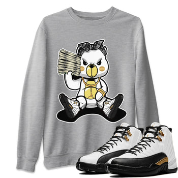 Jordan 12 Royalty Sneaker Match Tees Bad Baby Bear Sneaker Tees Jordan 12 Royalty Sneaker Release Tees Unisex Shirts