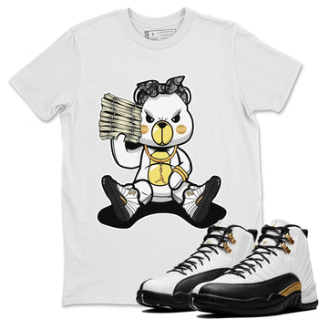 Jordan 12 Royalty Sneaker Match Tees Bad Baby Bear Sneaker Tees Jordan 12 Royalty Sneaker Release Tees Unisex Shirts