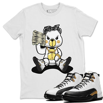 Jordan 12 Royalty Sneaker Match Tees Bad Baby Bear Sneaker Tees Jordan 12 Royalty Sneaker Release Tees Unisex Shirts