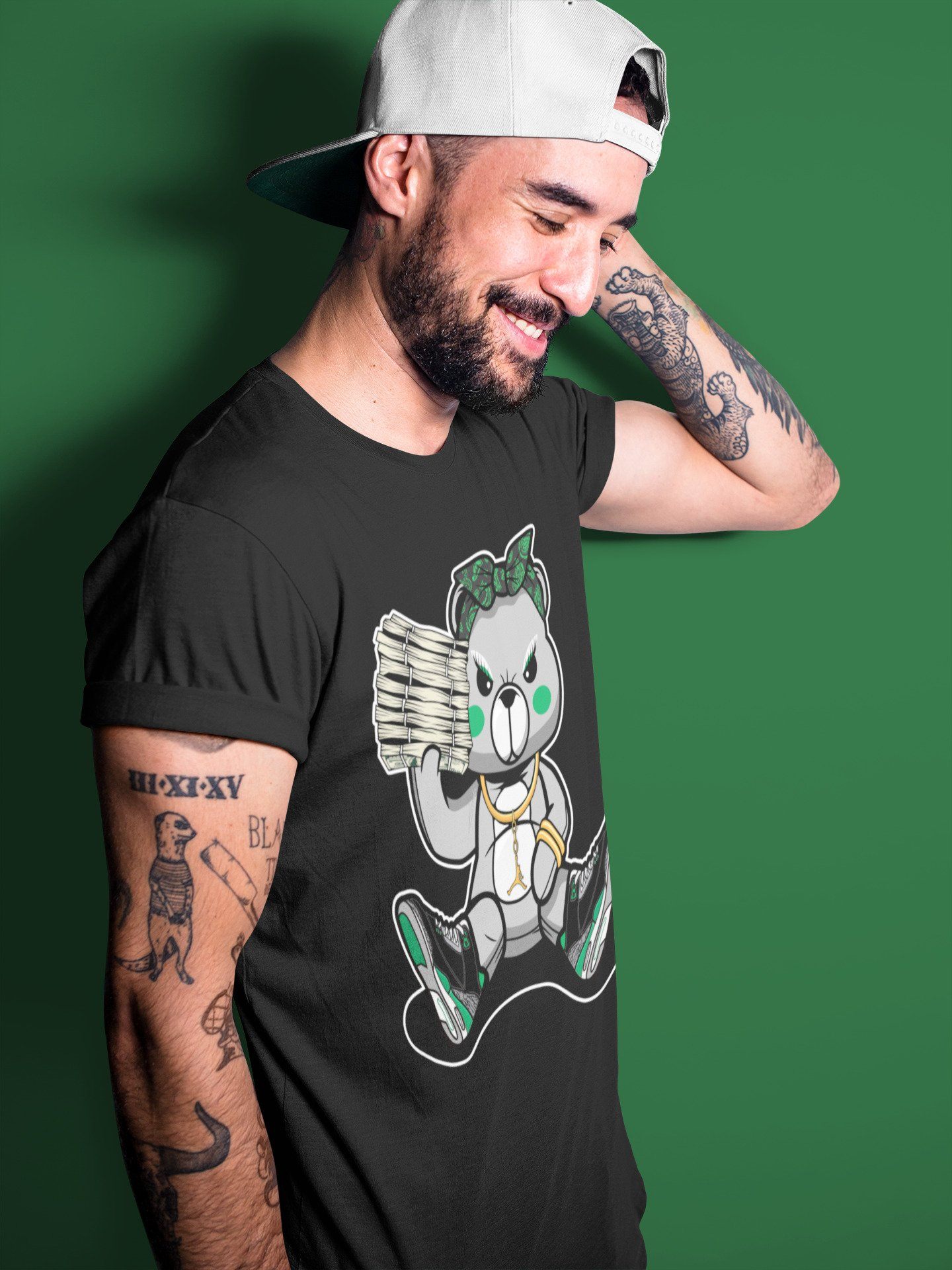 Jordan 3 Pine Green Sneaker Match Tees Bad Baby Bear Sneaker Tees Jordan 3 Pine Green Sneaker Release Tees Unisex Shirts