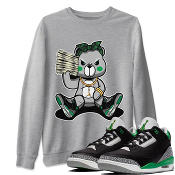Jordan 3 Pine Green Sneaker Match Tees Bad Baby Bear Sneaker Tees Jordan 3 Pine Green Sneaker Release Tees Unisex Shirts