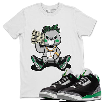 Jordan 3 Pine Green Sneaker Match Tees Bad Baby Bear Sneaker Tees Jordan 3 Pine Green Sneaker Release Tees Unisex Shirts